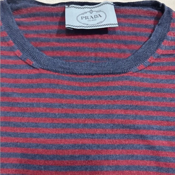 prada stripe knit top and skirt set 42 - Picture 4 of 9
